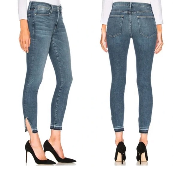 ✨ FRAME Denim ✨ Le Skinny de Jeanne Crop Jeans Size 27 - Picture 2 of 15